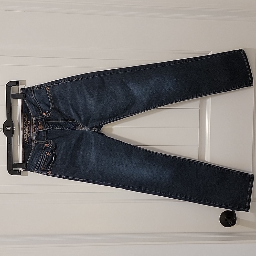 American Eagle Outfitters Extreme Flex Slim Straight Jeans Size 26x28 - Picture 10 of 11